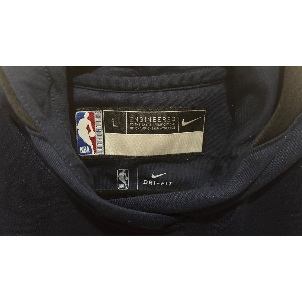 Nike Utah Jazz NBA Basketball Sleeveless Hoodie Navy Blue Dri-FIT Vest Mens L - Picture 6 of 8